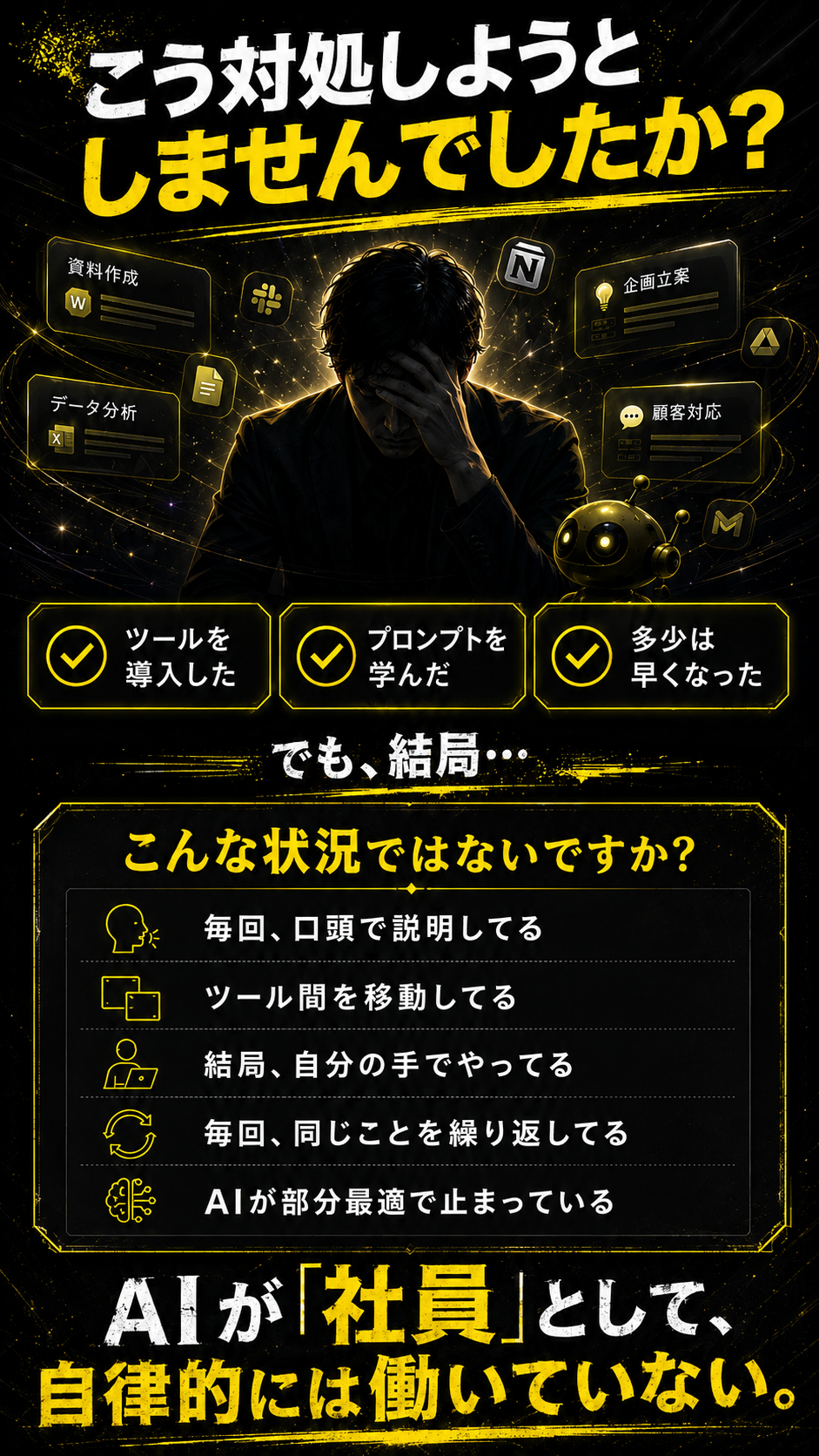 AI業務の現状整理（どう向き合っていますか）