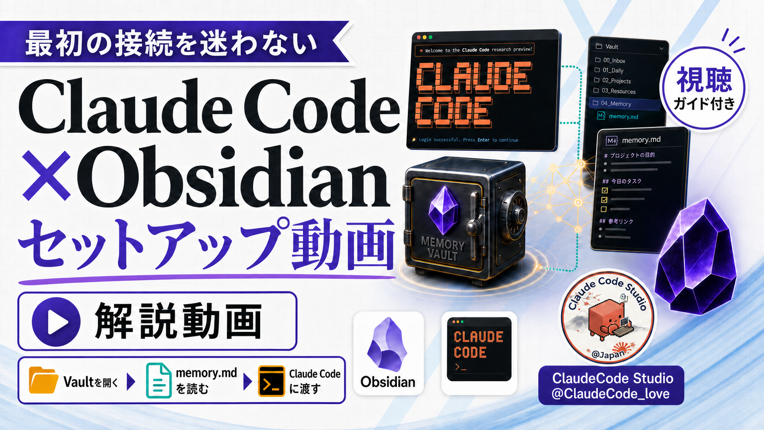 特典06 Claude Code × Obsidian セットアップ動画